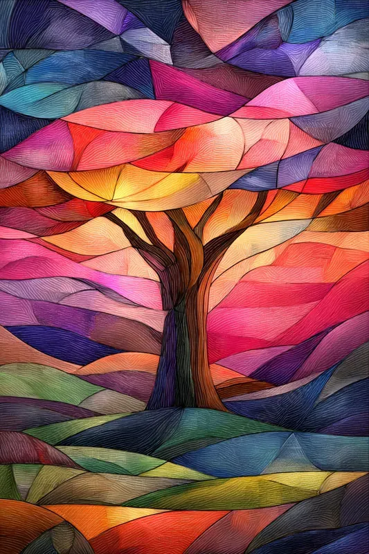 Stained Glass Landscape Wallpapers
