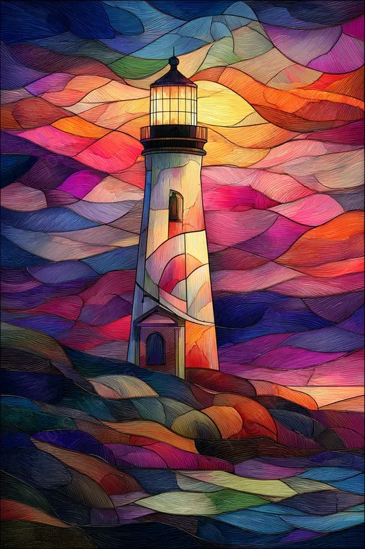 Stained Glass Landscape Wallpapers