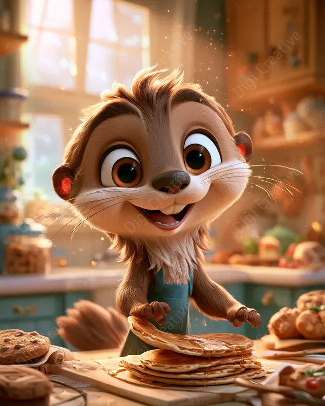 Heartwarming Animated Kitchen Scenes