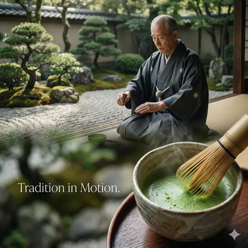 Japanese Matcha Tea Product Adverts