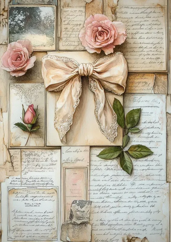 Victorian Romance Junk Journal Pages