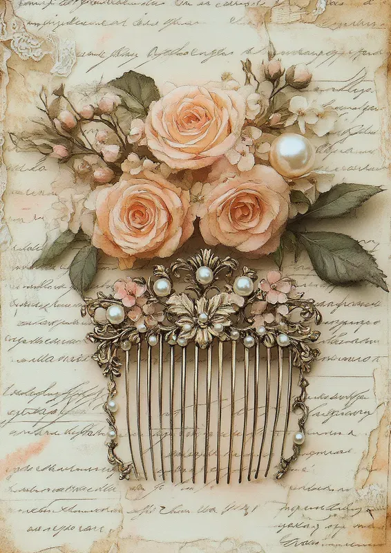 Victorian Romance Junk Journal Pages