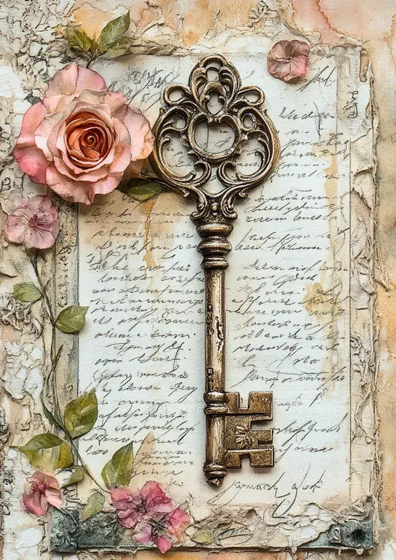 Victorian Romance Junk Journal Pages