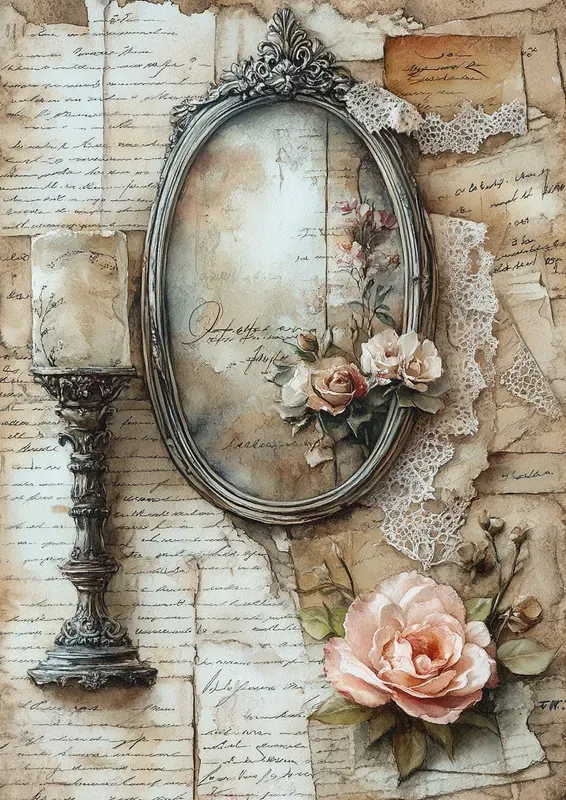 Victorian Romance Junk Journal Pages