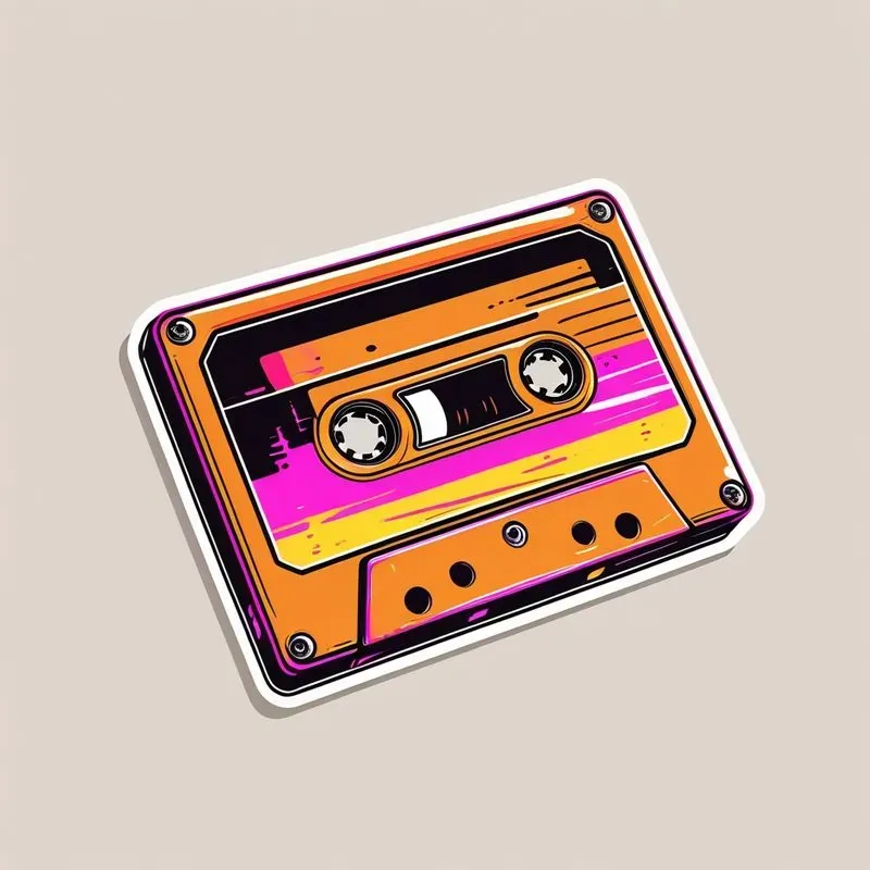 90s Retro Diecut Stickers