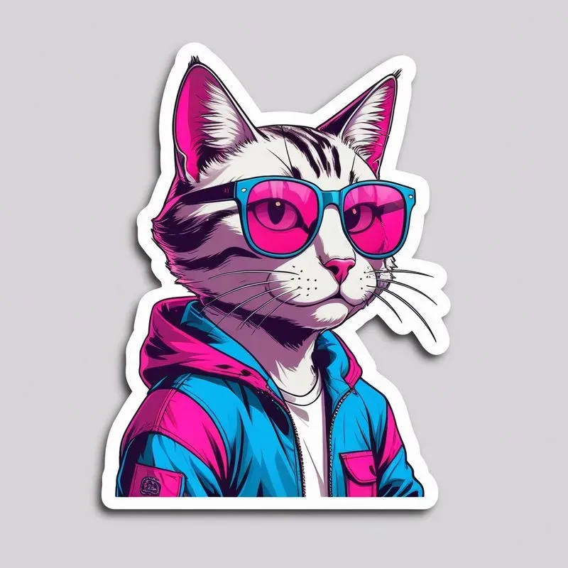 90s Retro Diecut Stickers