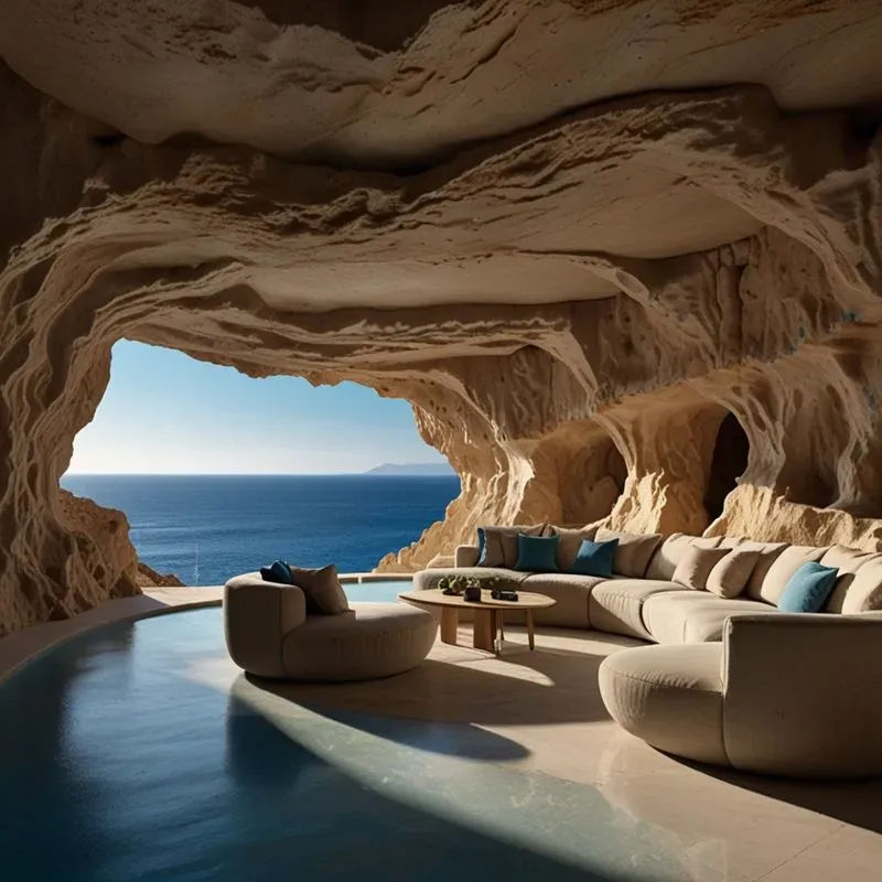 Biomimetic Cave Cliff Architectures Ai