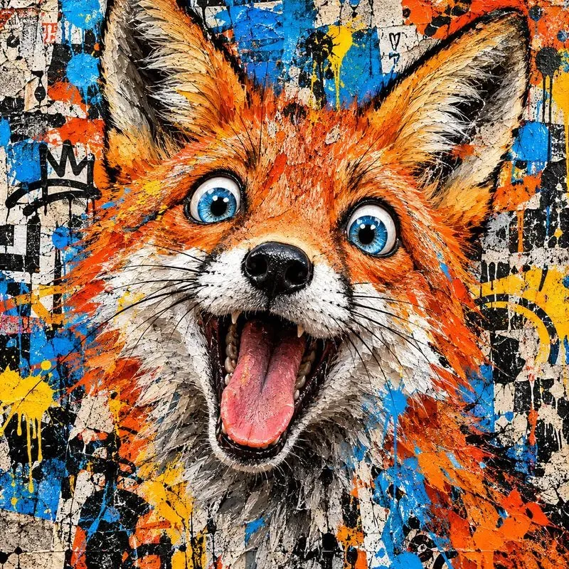 Urban Animal Graffiti Portraits