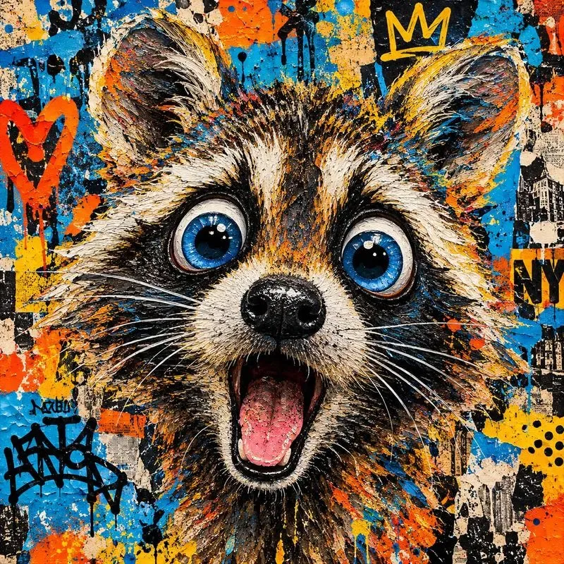 Urban Animal Graffiti Portraits