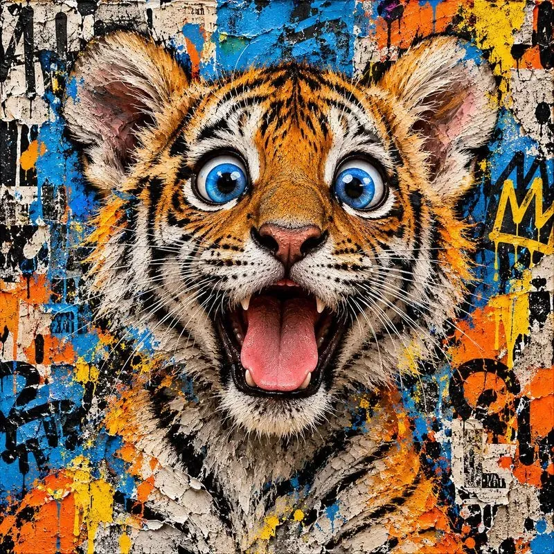 Urban Animal Graffiti Portraits