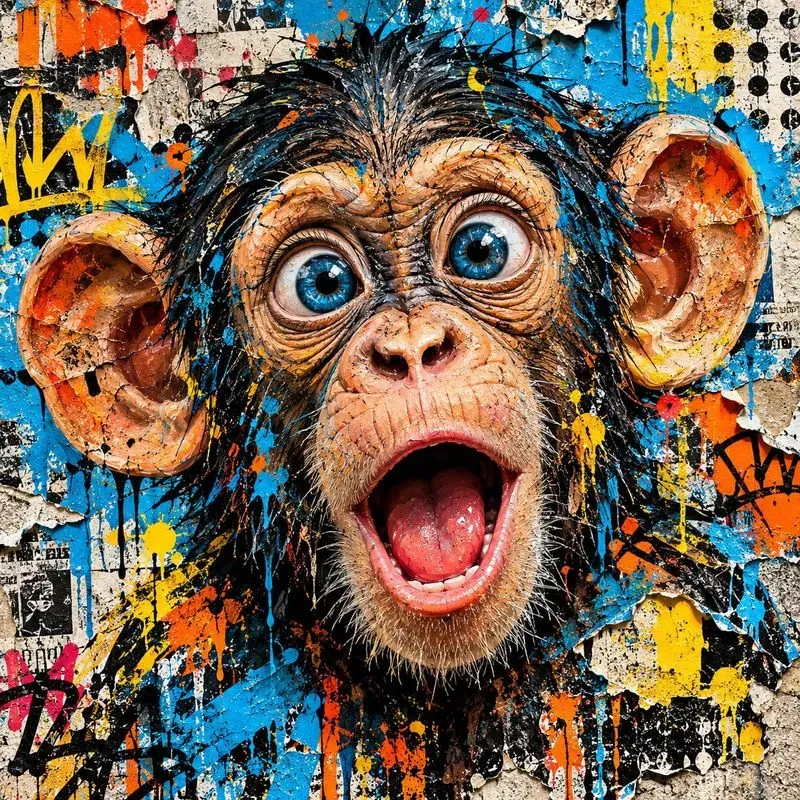 Urban Animal Graffiti Portraits