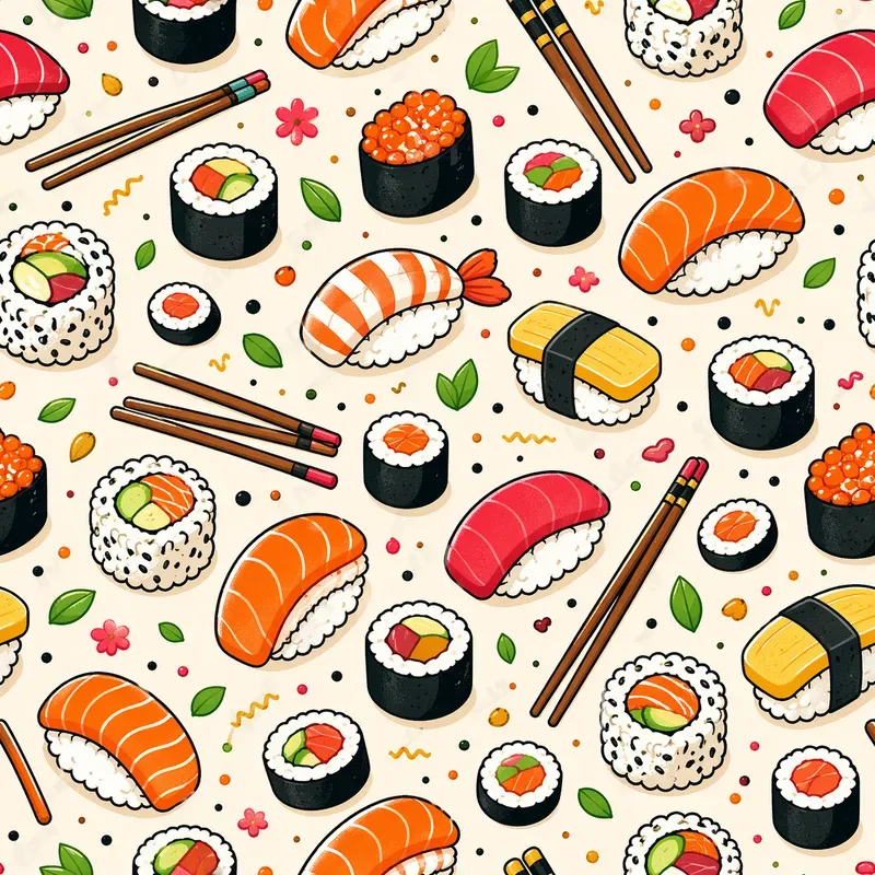Cartoon Food Patterns