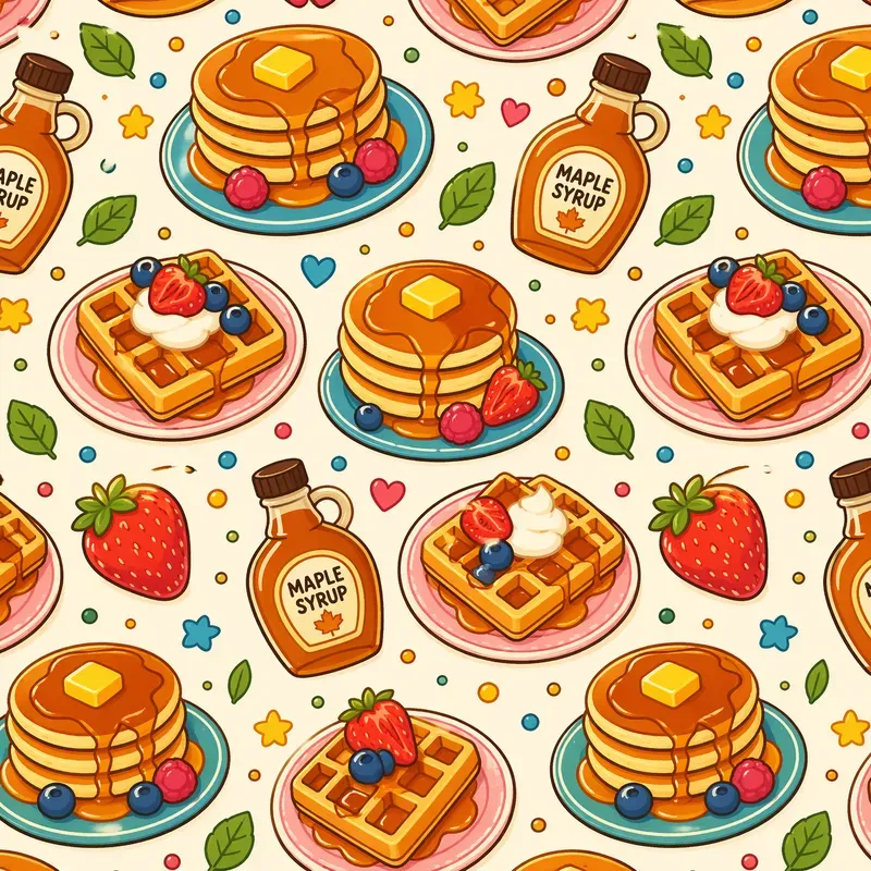 Cartoon Food Patterns