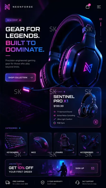 E Commerce Landing Page UI Generator