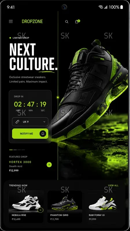 E Commerce Landing Page UI Generator