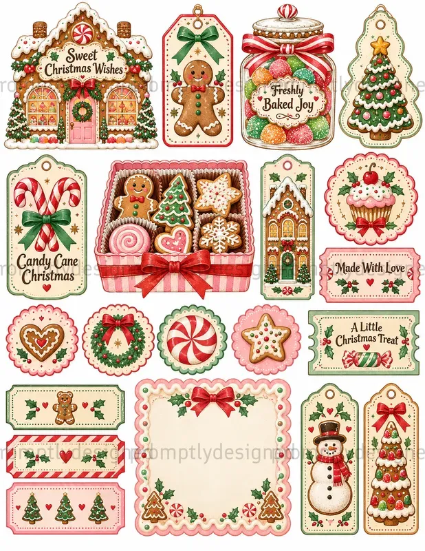 Sweet Shop Christmas Ephemera
