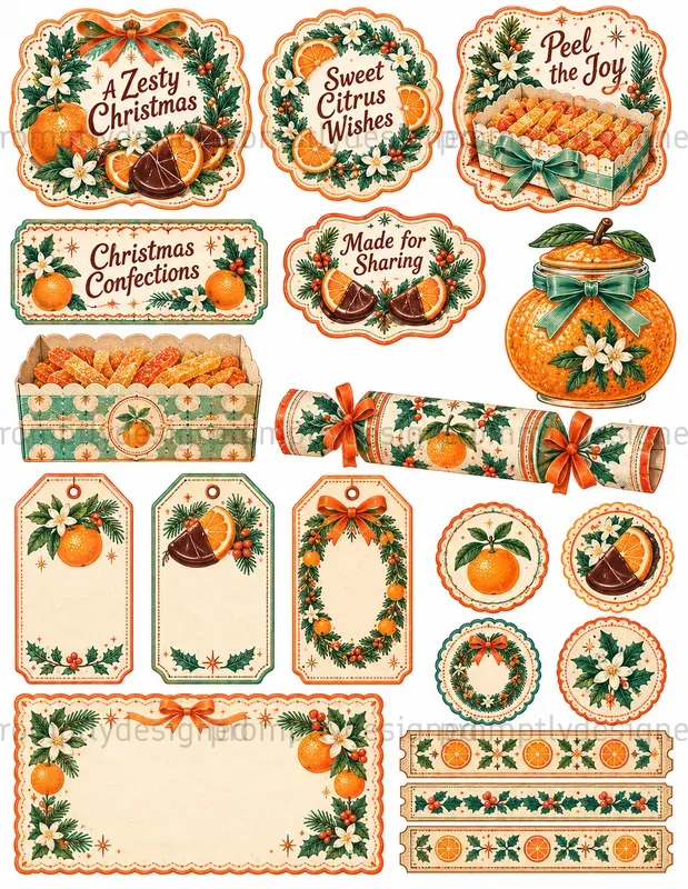 Sweet Shop Christmas Ephemera