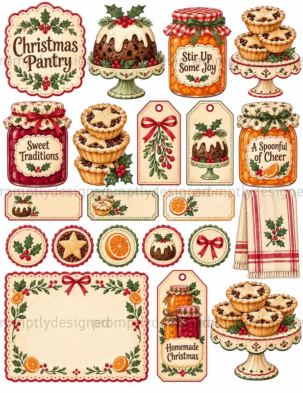 Sweet Shop Christmas Ephemera
