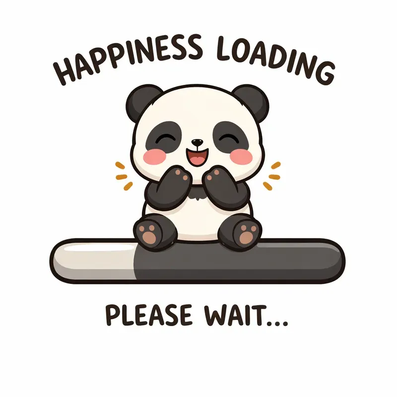 Cute Animal Loading Bar Mood Cartoons