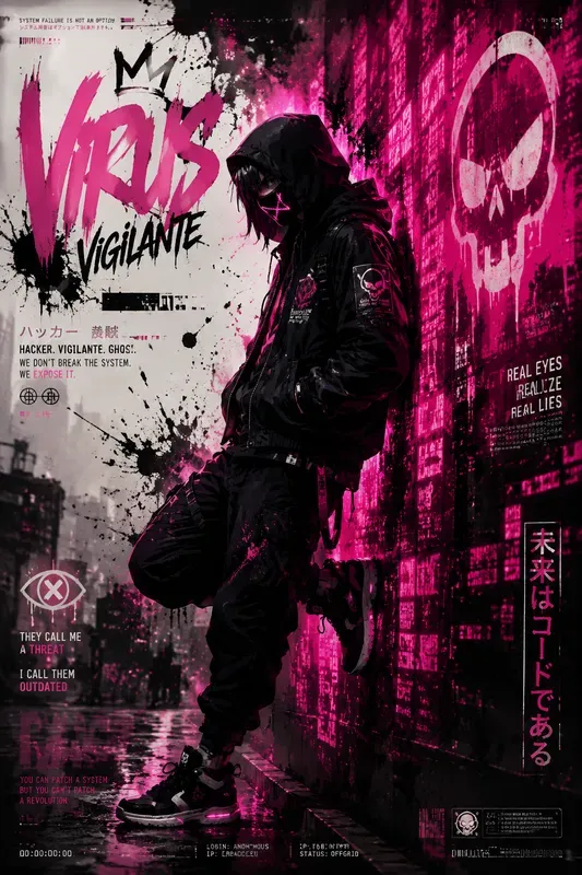 Neon Anime Graffiti Poster Creators