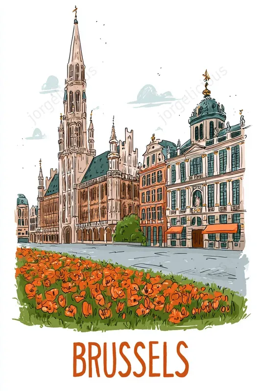 Clean Illustrated Travel Posters