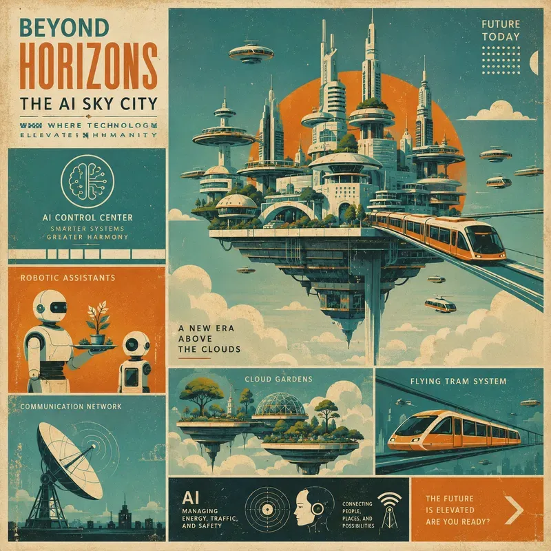 Retro Scifi Grid Posters