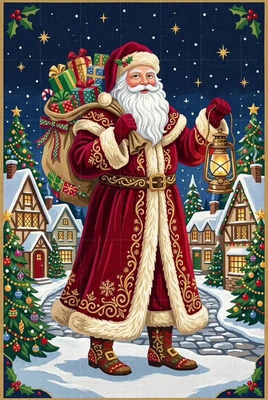Christmas Needlepoint Characters