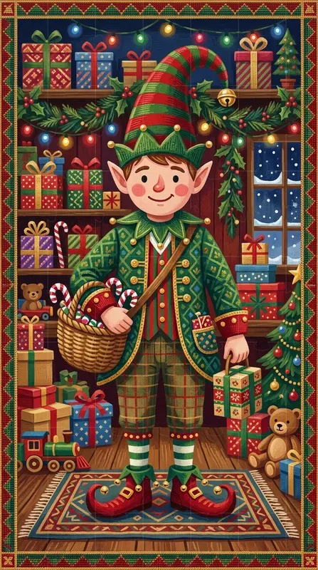 Christmas Needlepoint Characters