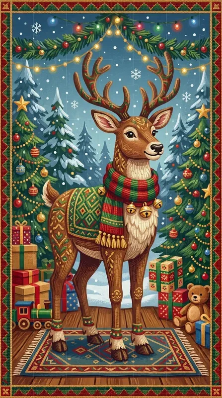 Christmas Needlepoint Characters