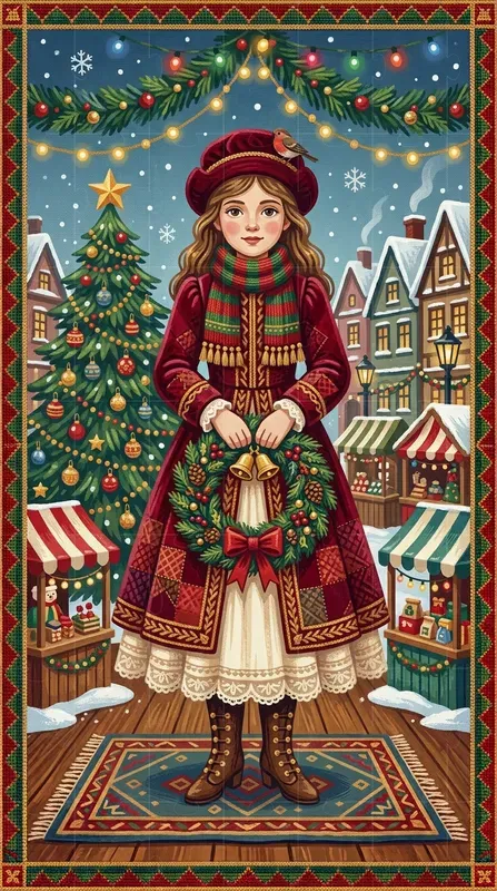 Christmas Needlepoint Characters