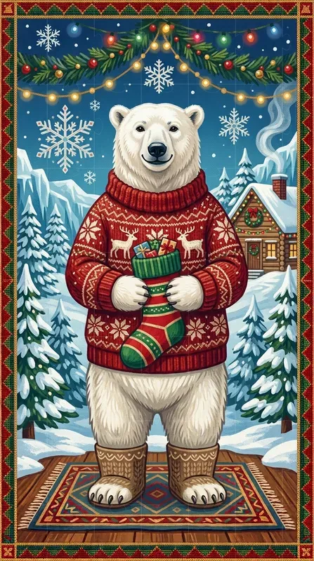 Christmas Needlepoint Characters