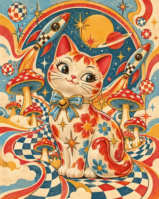 Psychedelic Kitsch Mashups