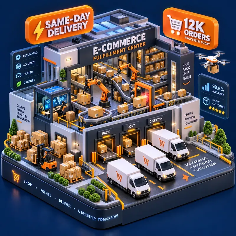 3D Isometric Data Diorama Art