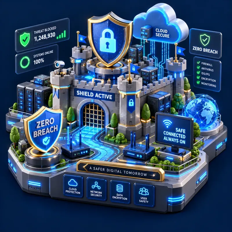 3D Isometric Data Diorama Art