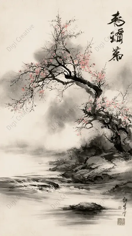 Traditional Chinese Ink Wash Art