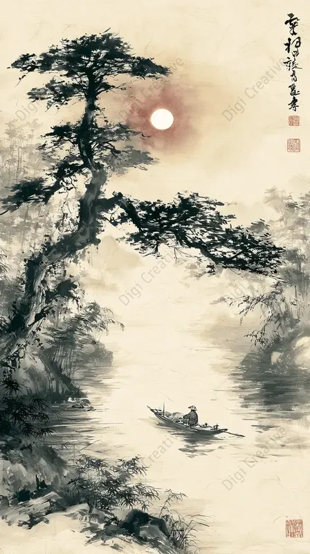 Traditional Chinese Ink Wash Art