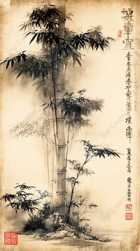 Traditional Chinese Ink Wash Art