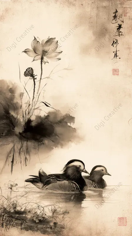 Traditional Chinese Ink Wash Art