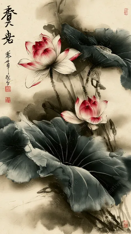 Traditional Chinese Ink Wash Art