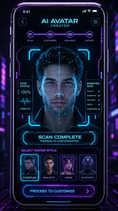 Cyberpunk App Ui Generator