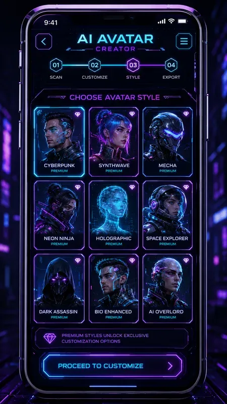 Cyberpunk App Ui Generator