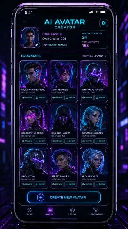 Cyberpunk App Ui Generator