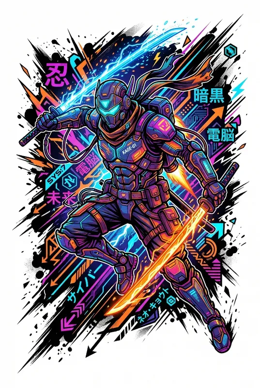 Cartoon Vector Tshirt Design Art