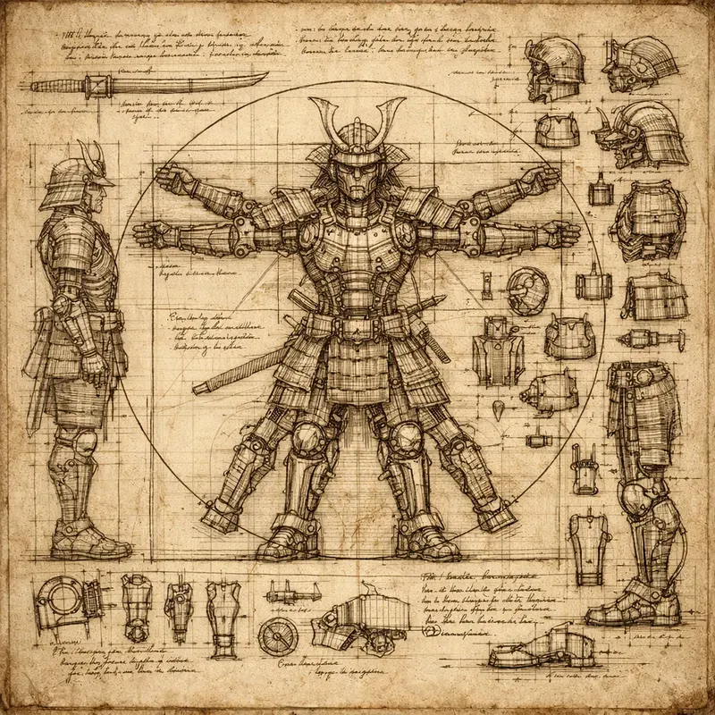 Da Vinci Mechanical Character Sketches