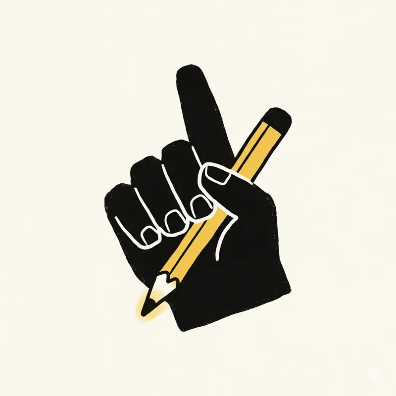 Chunky Doodle Icons Bold Flat Art