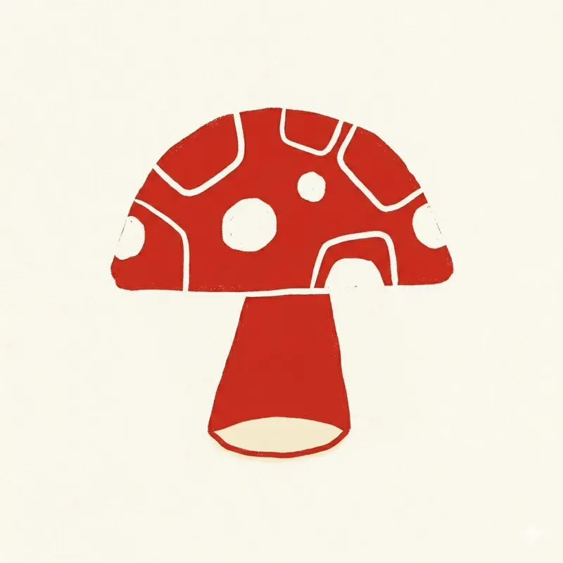 Chunky Doodle Icons Bold Flat Art