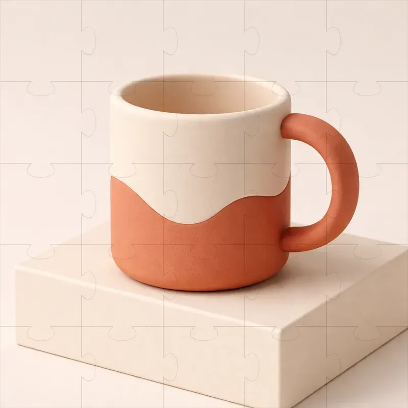 Minimalist 3D Isometric Clay