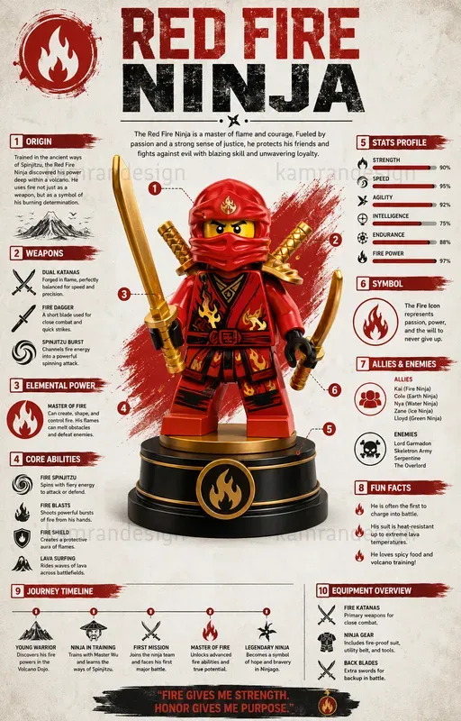 Lego Ninja Infographic Generator