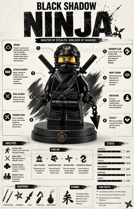 Lego Ninja Infographic Generator
