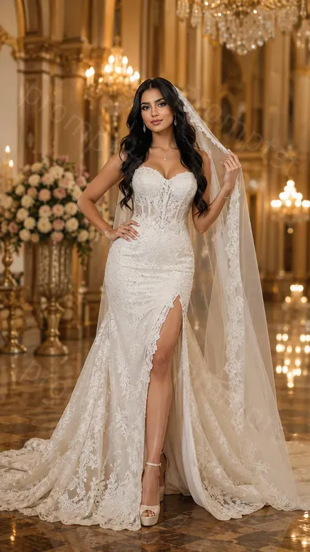 Elegant Bride Wedding Outfits